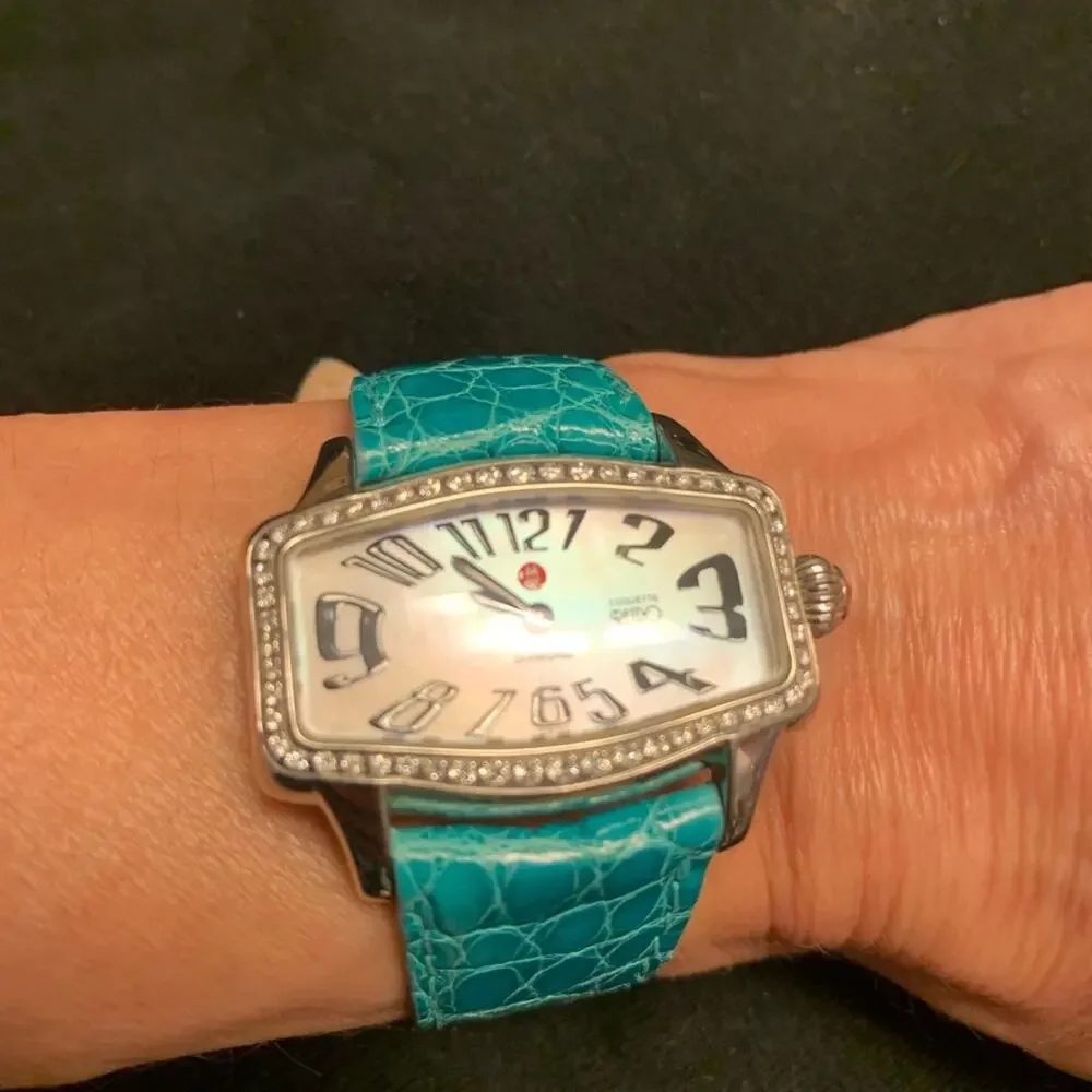 RARE MICHELE RETRO COQUETTE DIAMOND WATCH